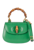 Bamboo Handle Saddle Bag, front view